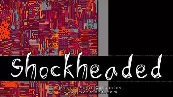 「Shockheaded」字体排版样式