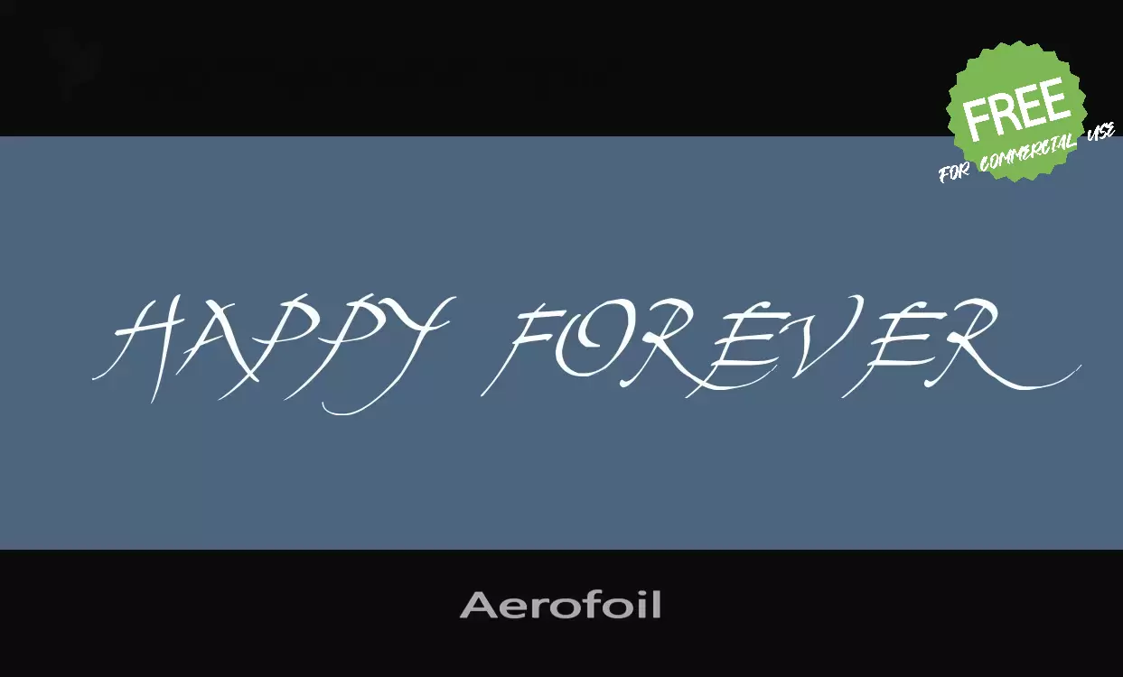 「Aerofoil」字体效果图