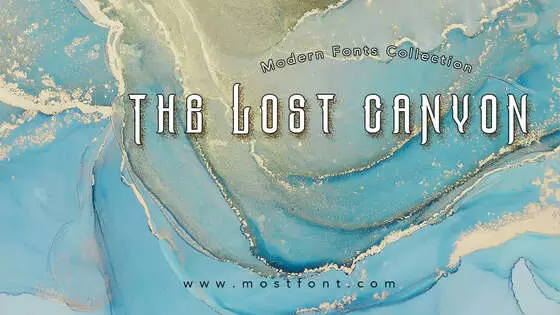 Typographic Design of The-Lost-Canyon