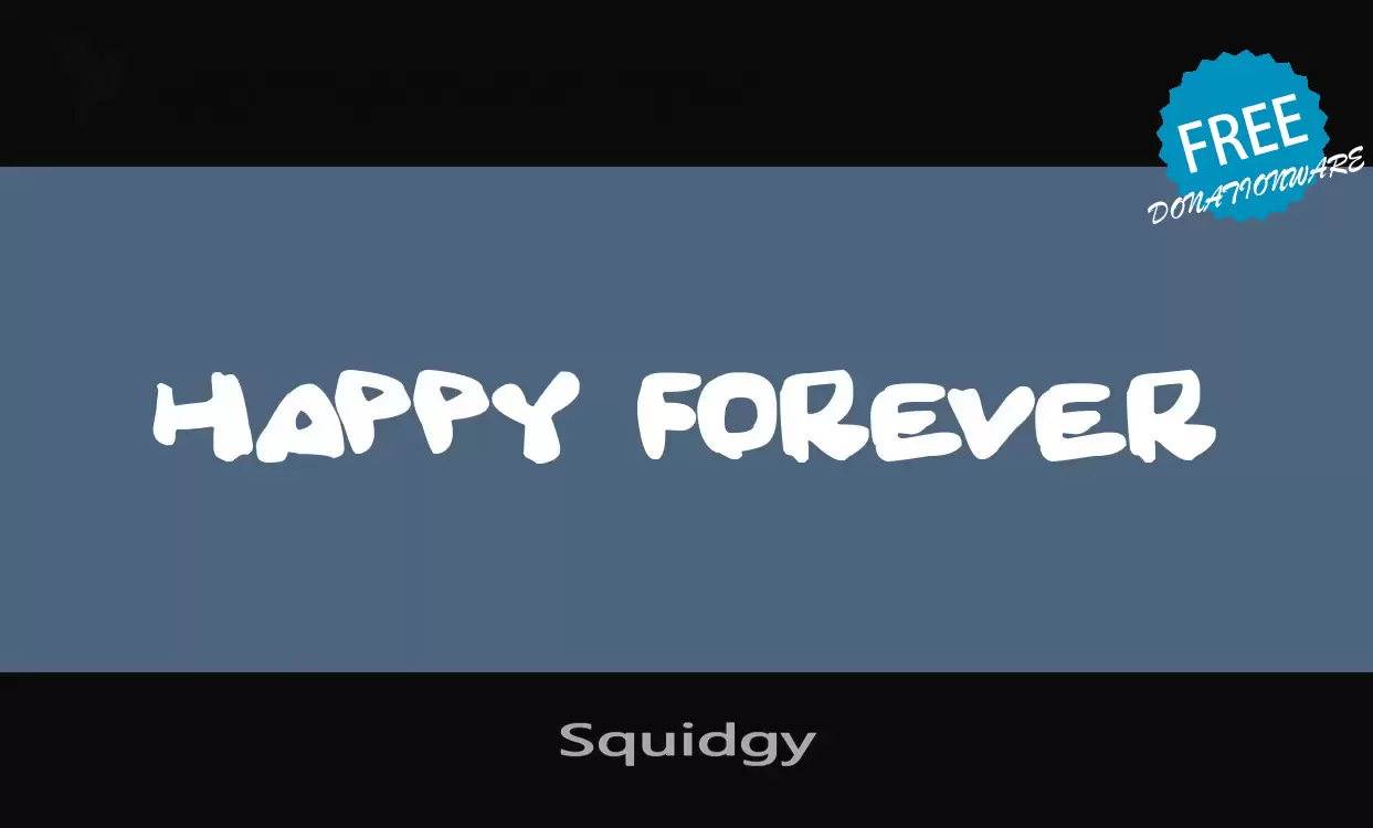 「Squidgy」字体效果图