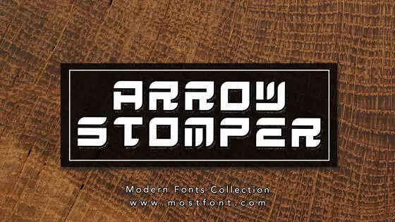 「Arrow-Stomper」字体排版图片