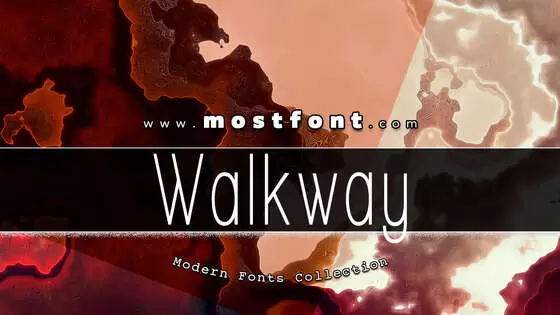 Typographic Design of Walkway-UltraCondensed-Semi