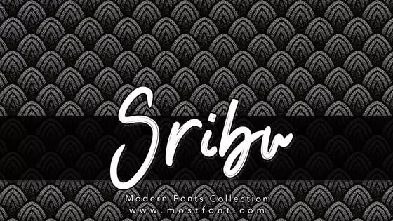 「Sribu」字体排版图片