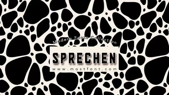 「Sprechen」字体排版图片