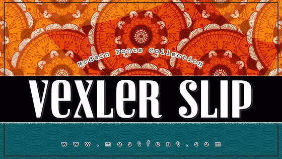 Typographic Design of Vexler-Slip