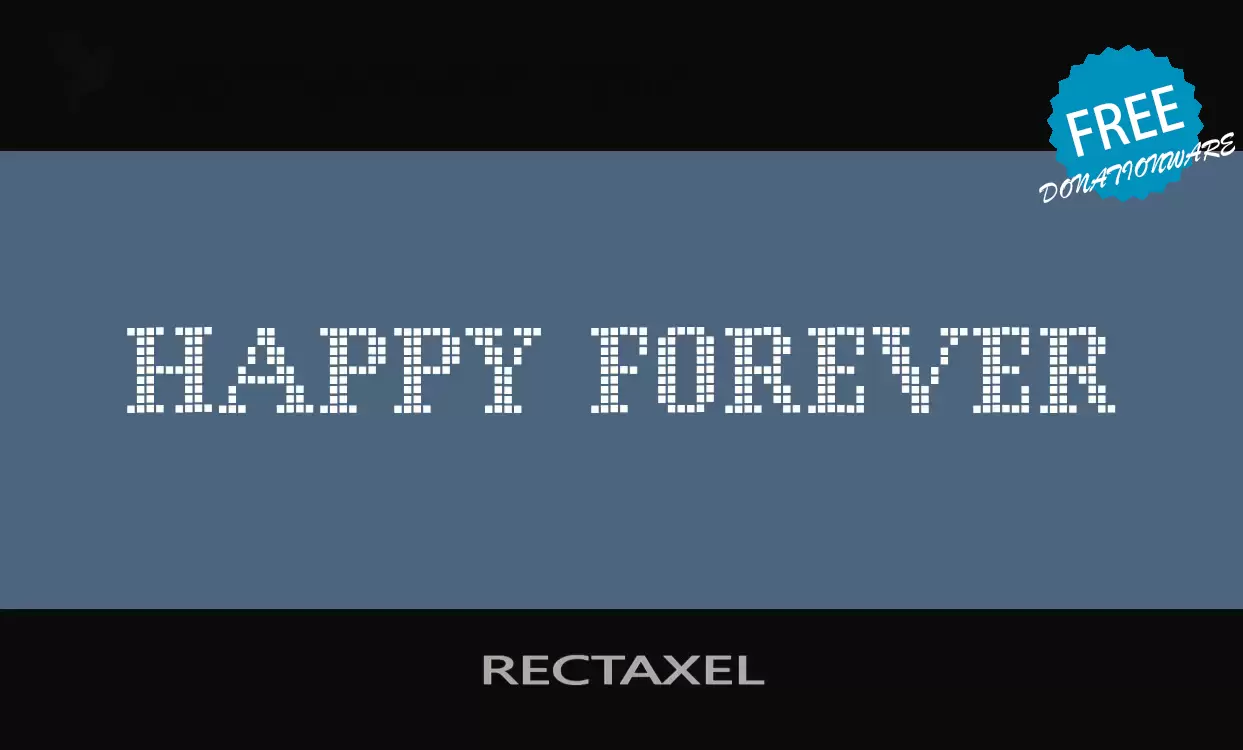 Font Sample of RECTAXEL