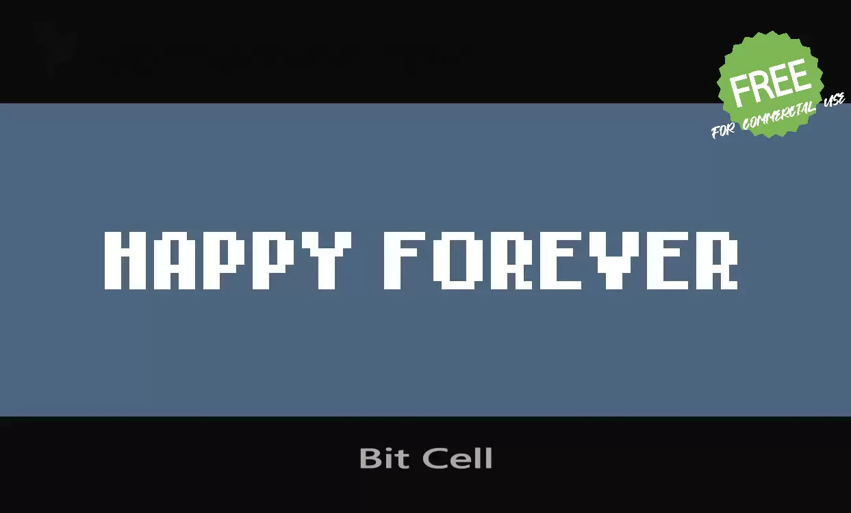 「Bit-Cell」字体效果图