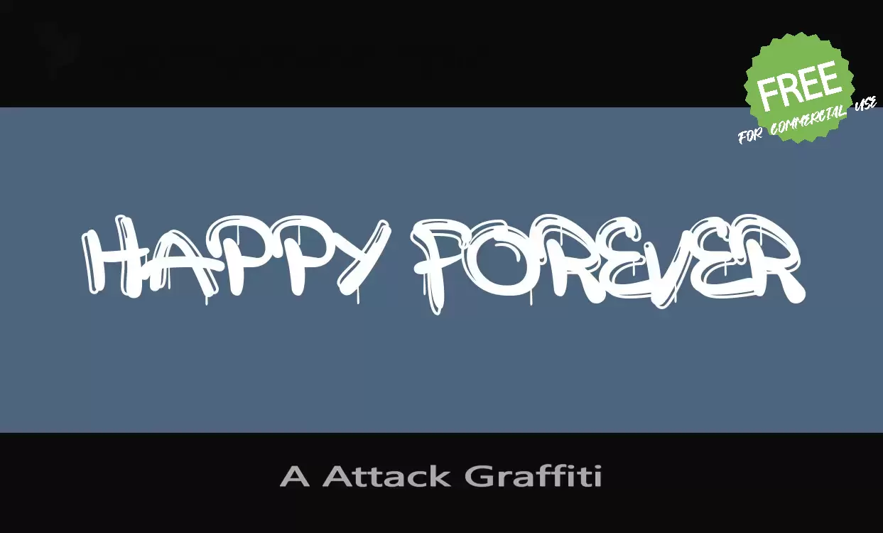 「A-Attack-Graffiti」字体效果图