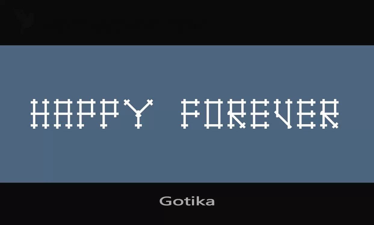 「Gotika」字体效果图