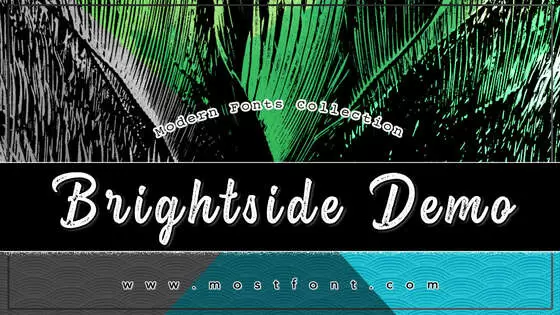 Typographic Design of Brightside-Demo