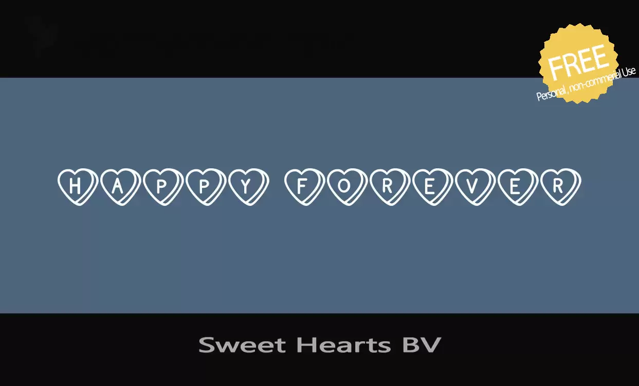 「Sweet-Hearts-BV」字体效果图