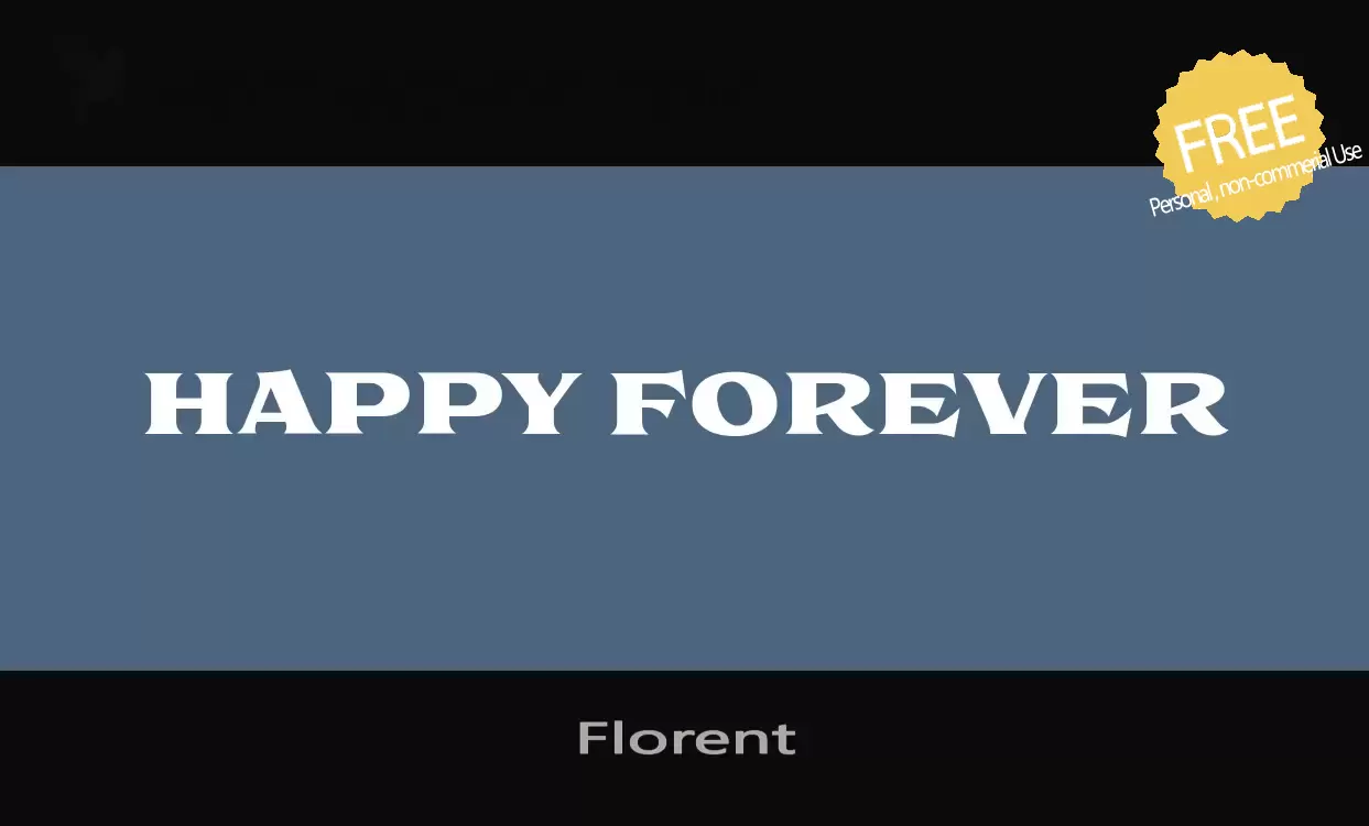 「Florent」字体效果图