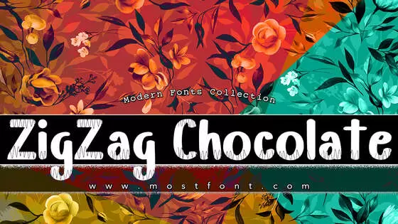 Typographic Design of ZigZag-Chocolate