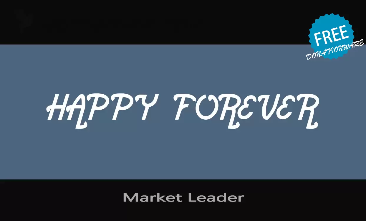 「Market-Leader」字体效果图