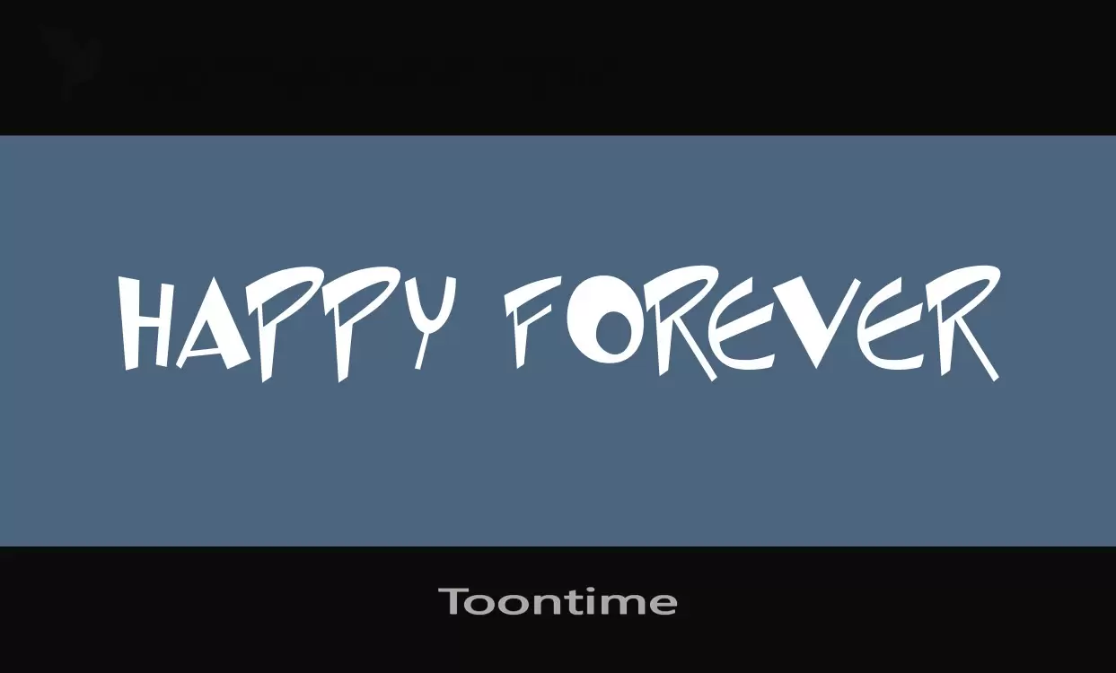 「Toontime」字体效果图
