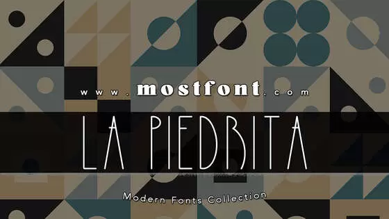 「La-Piedrita」字体排版图片