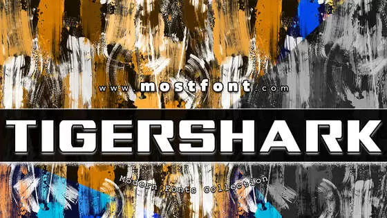 Typographic Design of Tigershark-Extra-Condensed