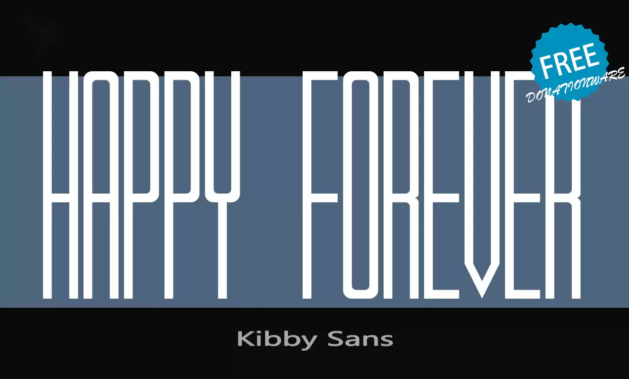 Font Sample of Kibby-Sans