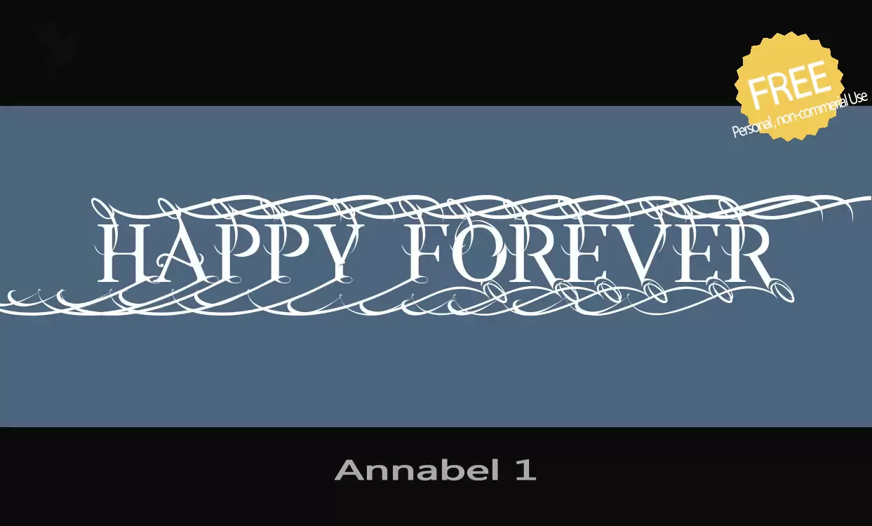 Font Sample of Annabel-1