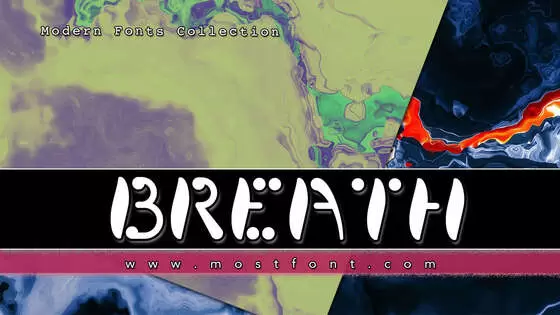 「Breath」字体排版样式