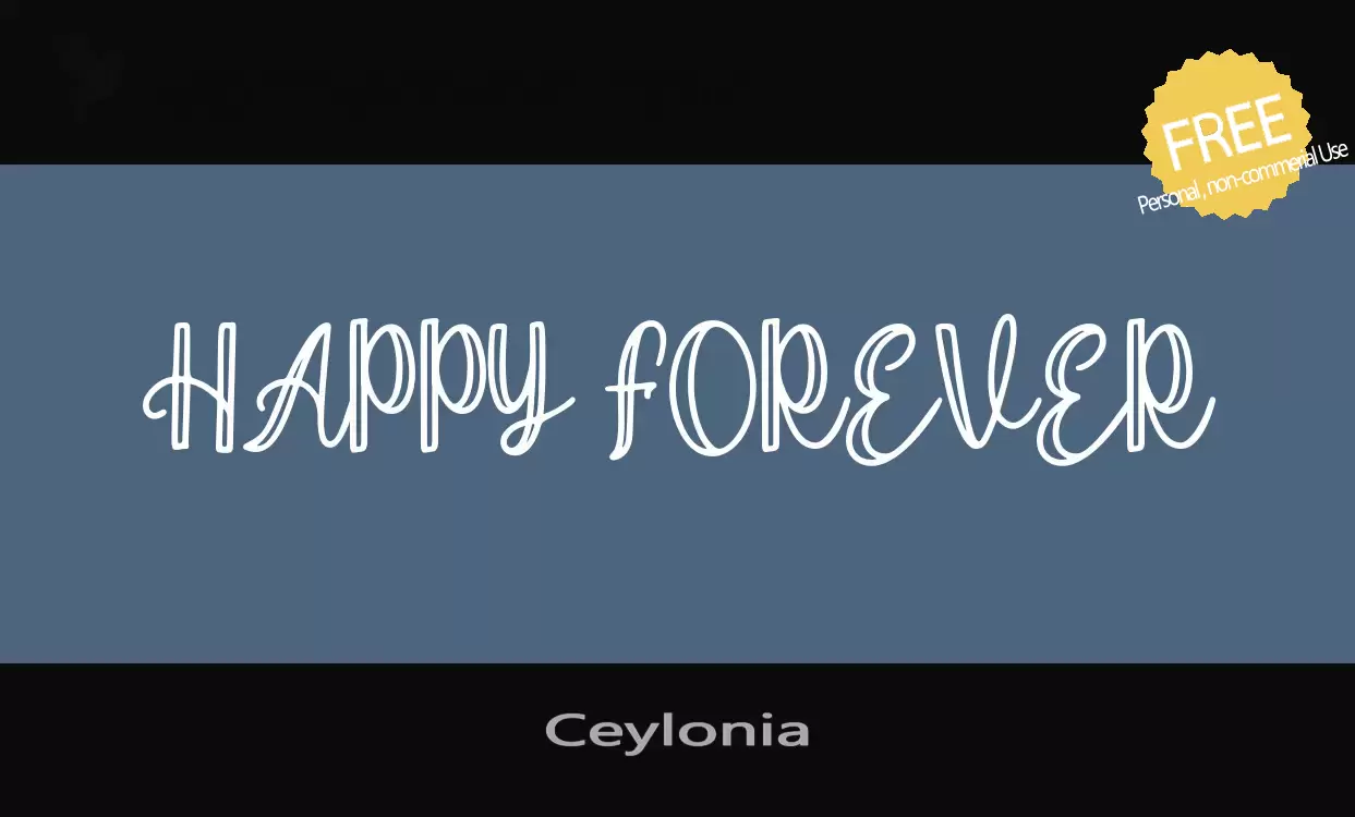 Font Sample of Ceylonia