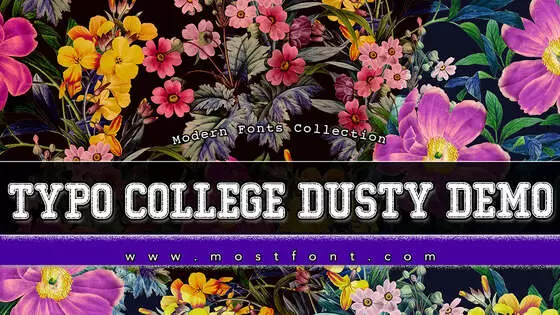 Typographic Design of Typo-College-Dusty-Demo