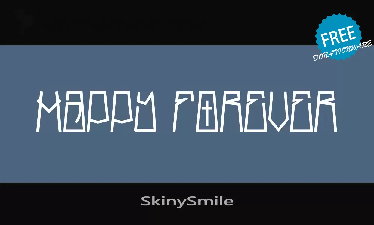 「SkinySmile」字体效果图