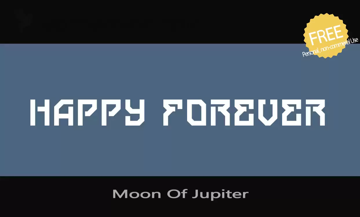 「Moon-Of-Jupiter」字体效果图