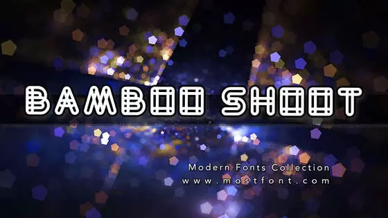 Typographic Design of Bamboo-Shoot