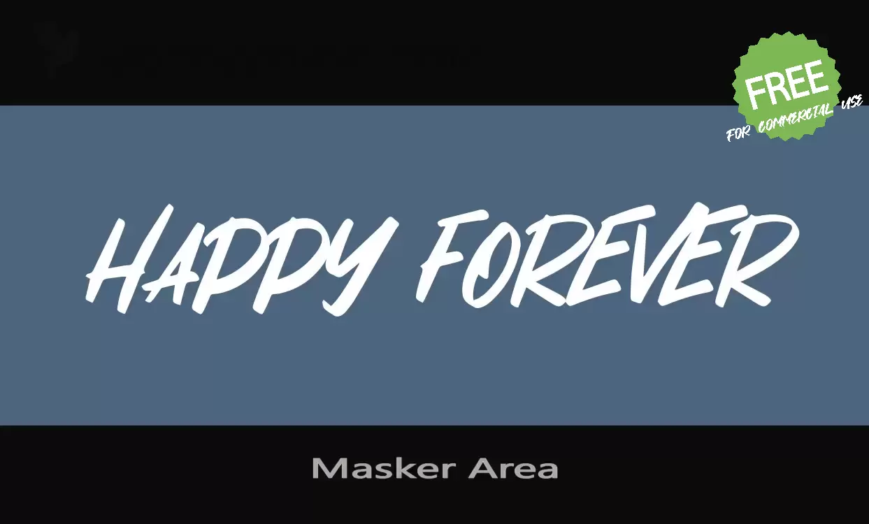 「Masker-Area」字体效果图