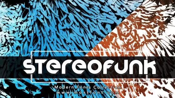 「Stereofunk」字体排版图片
