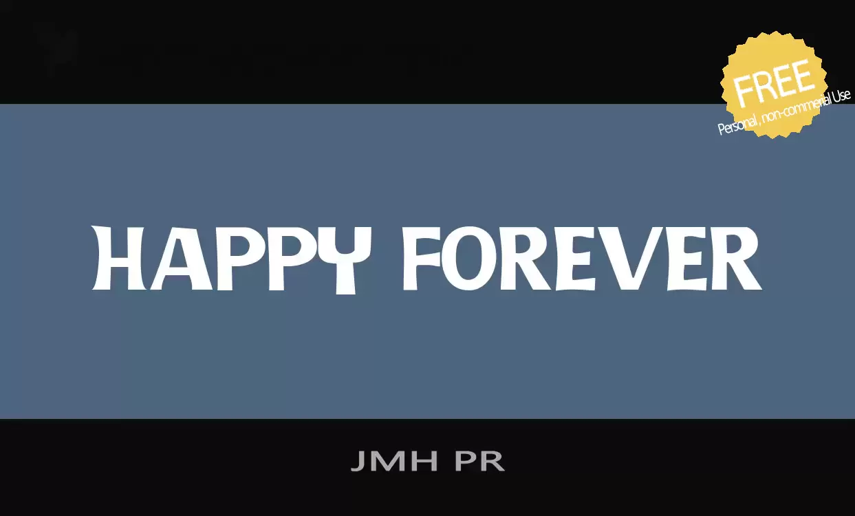 「JMH-PR」字体效果图