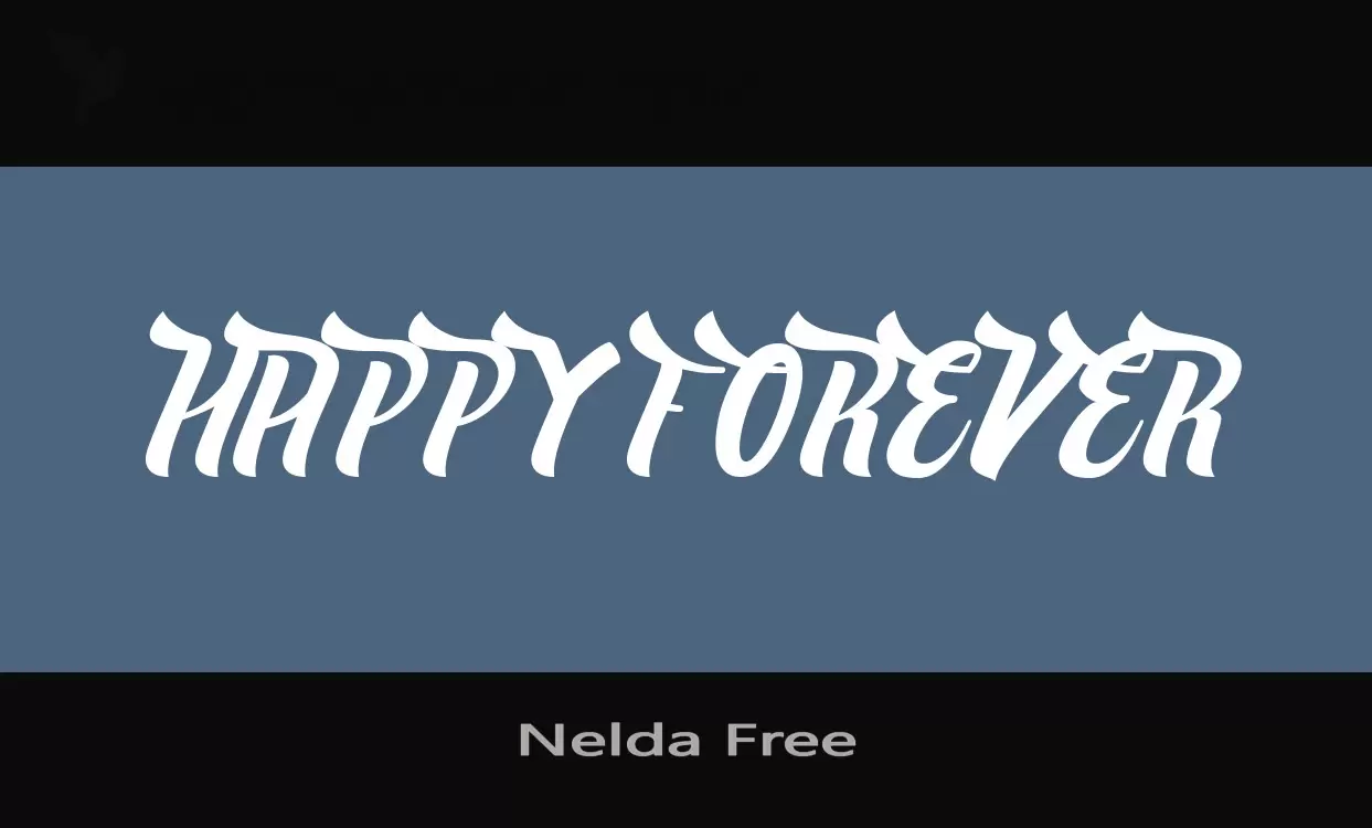 Font Sample of Nelda-Free