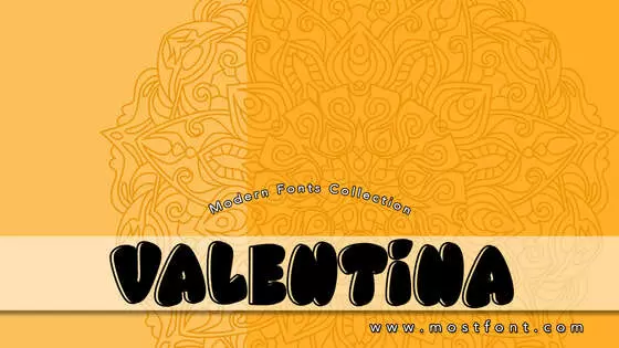 「Valentina」字体排版样式