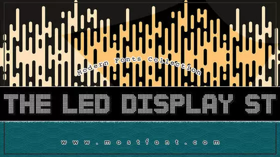 Typographic Design of The-Led-Display-St