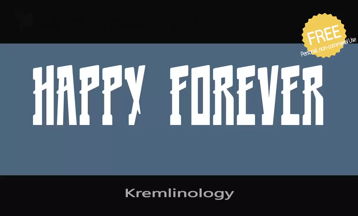 Font Sample of Kremlinology