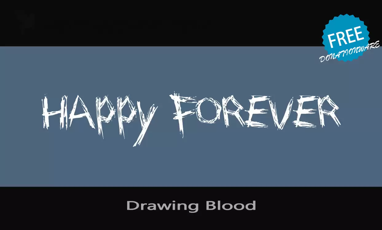 「Drawing-Blood」字体效果图