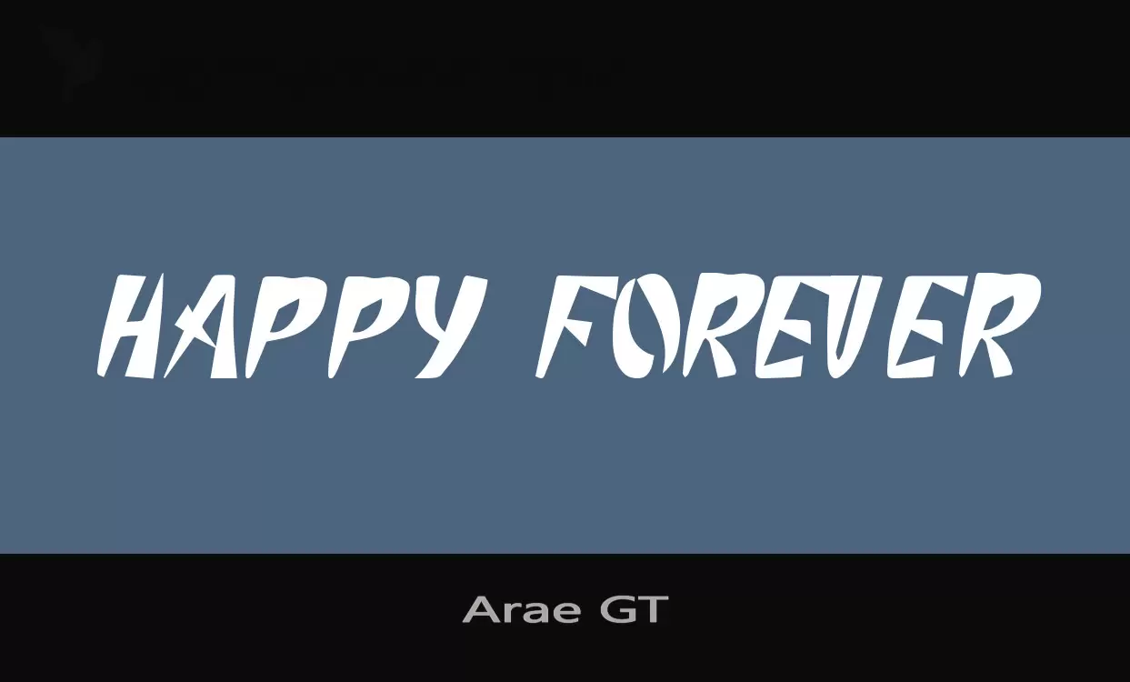 Font Sample of Arae-GT