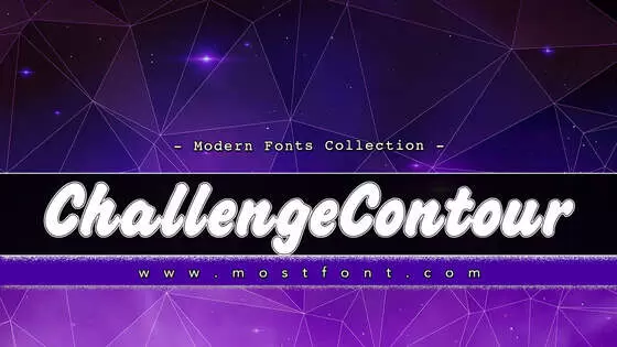 Typographic Design of Challenge-Contour