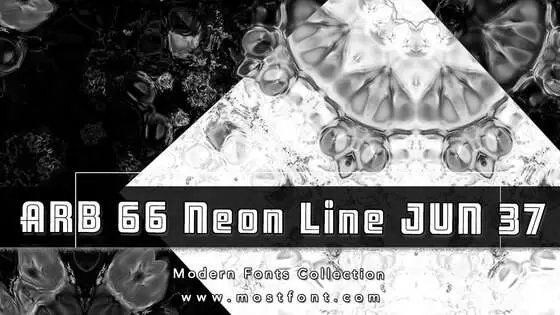 「ARB-66-Neon-Line-JUN-37」字体排版图片