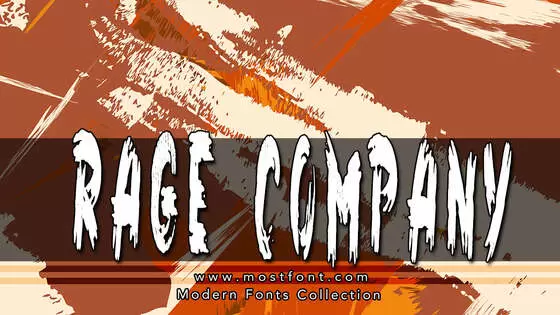 「Rage-Company」字体排版图片