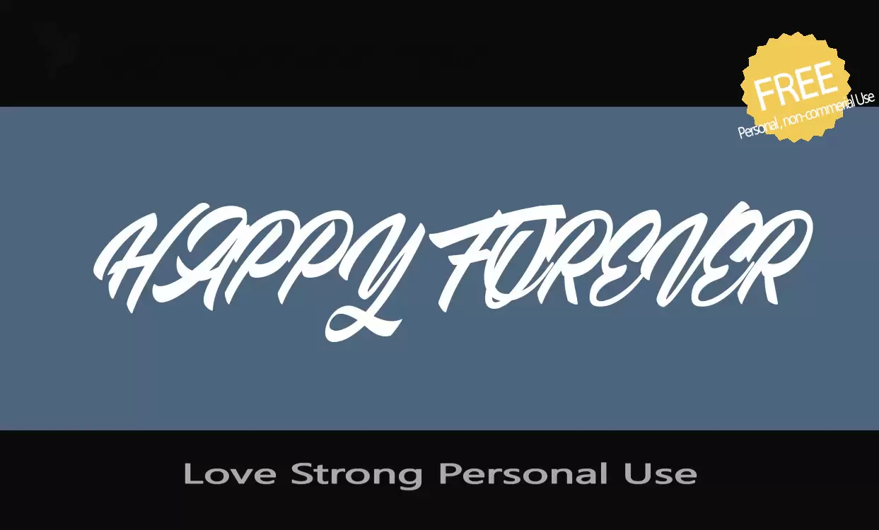 Sample of Love-Strong-Personal-Use