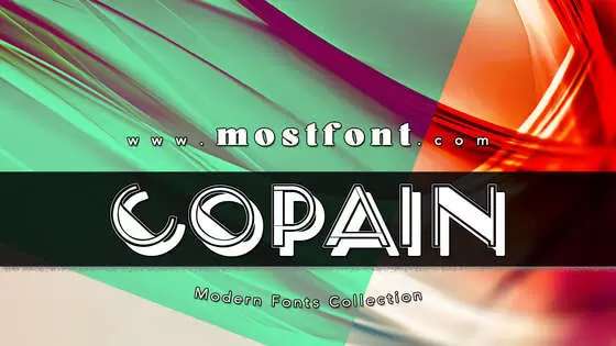 「Copain」字体排版图片