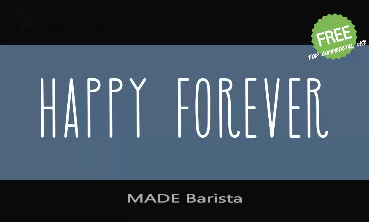 「MADE-Barista」字体效果图