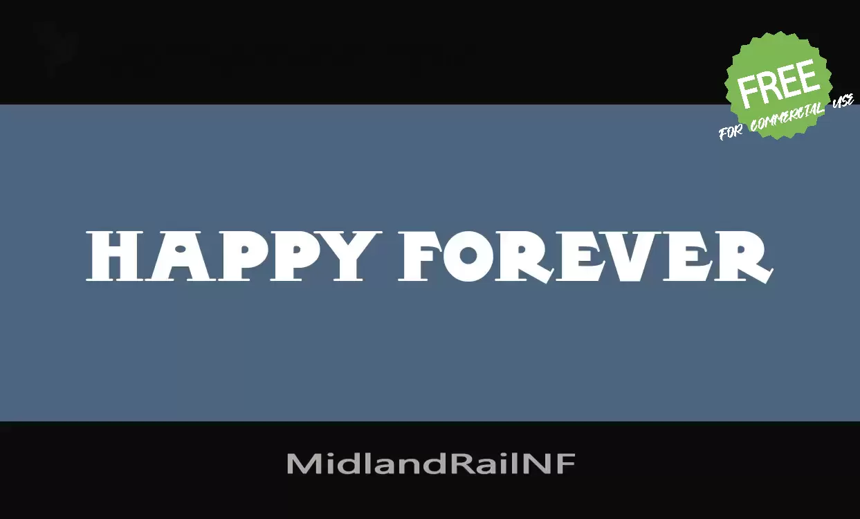 「MidlandRailNF」字体效果图