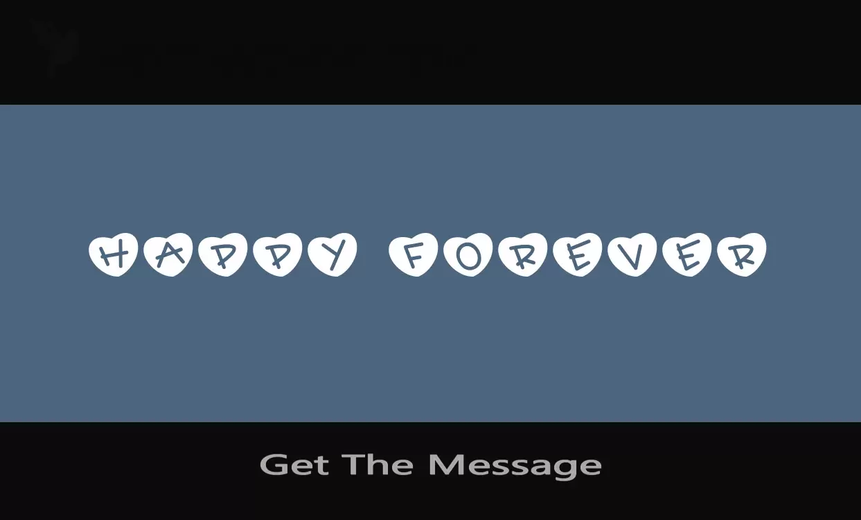 「Get-The-Message」字体效果图