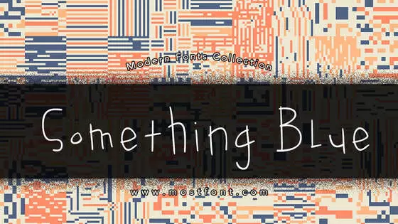 Typographic Design of Something-Blue