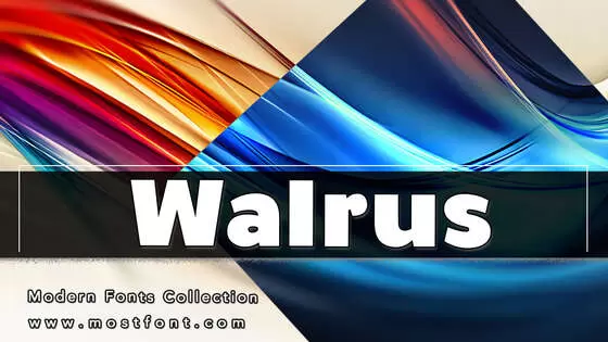 Typographic Design of Walrus