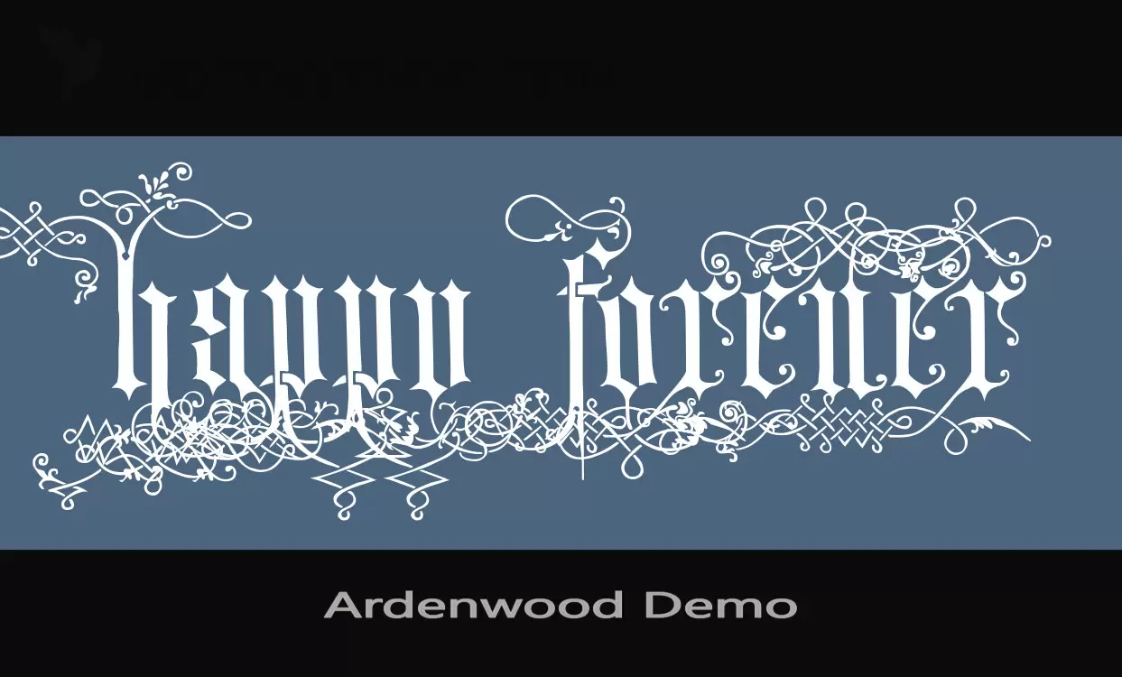 「Ardenwood-Demo」字体效果图