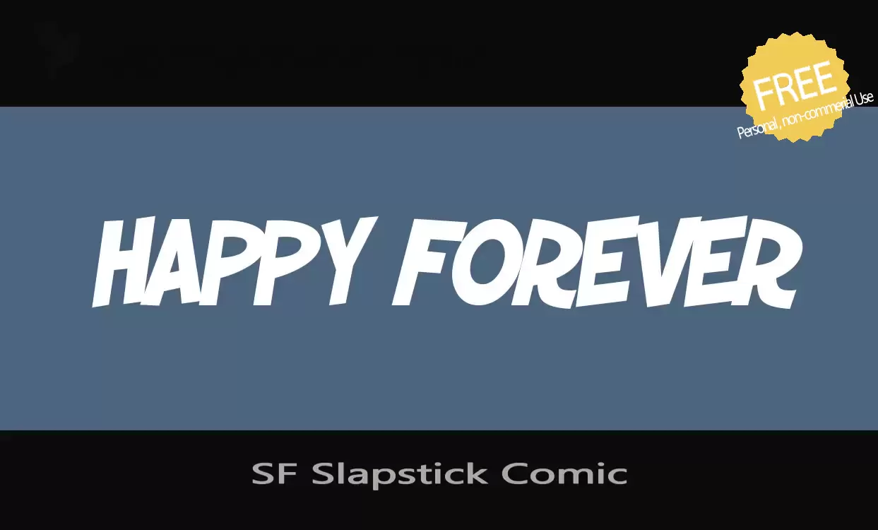 「SF-Slapstick-Comic」字体效果图